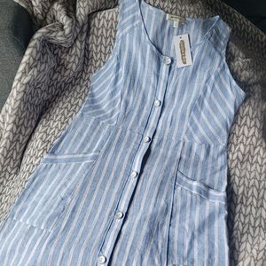 NWT! Hailey and Co Linen striped dress